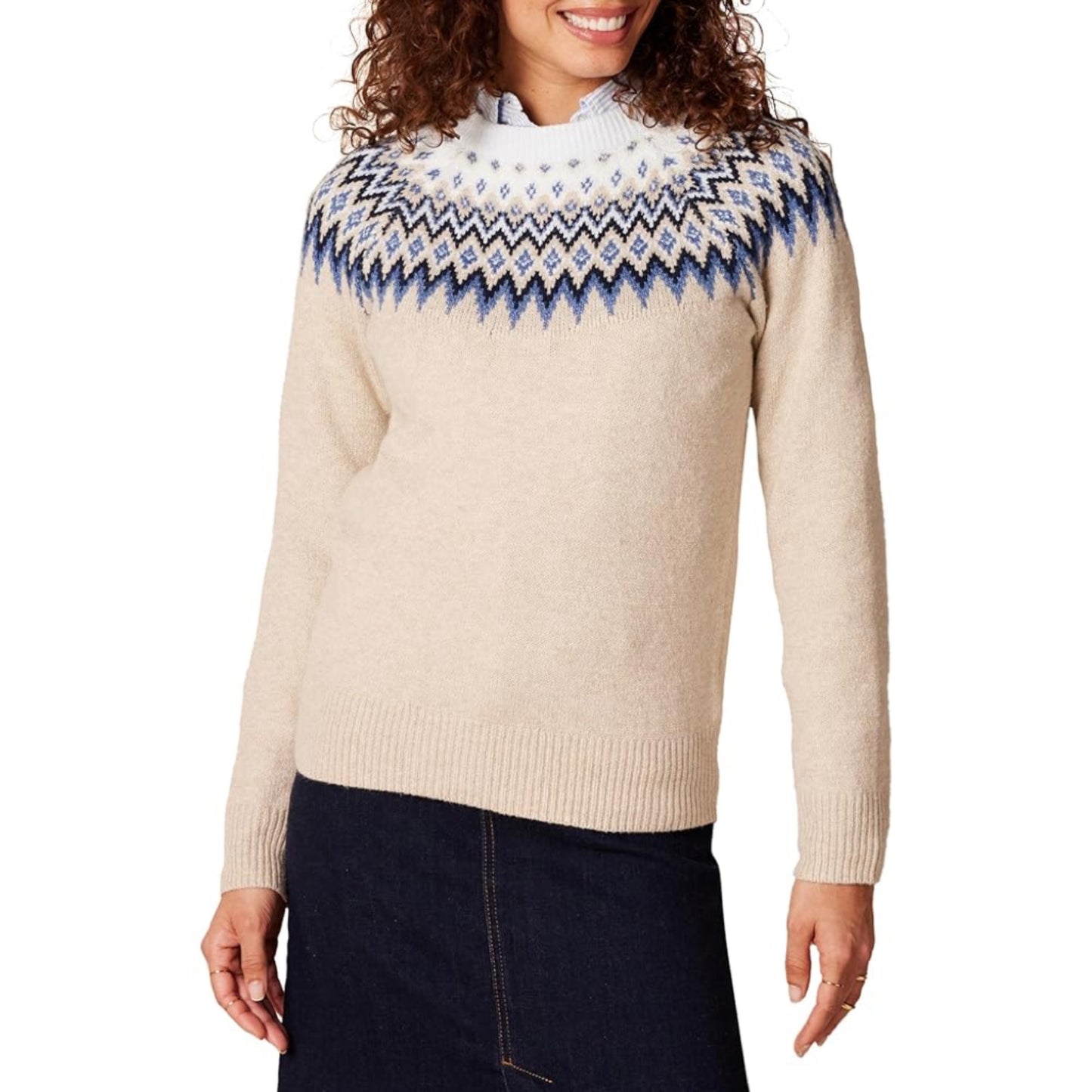 Winter Crewneck Sweater for Women, Soft-Touch