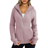 Women¡¯s Zip Up Hoodies Fleece Jackets Oversized Sweatshirts Winter Clothes