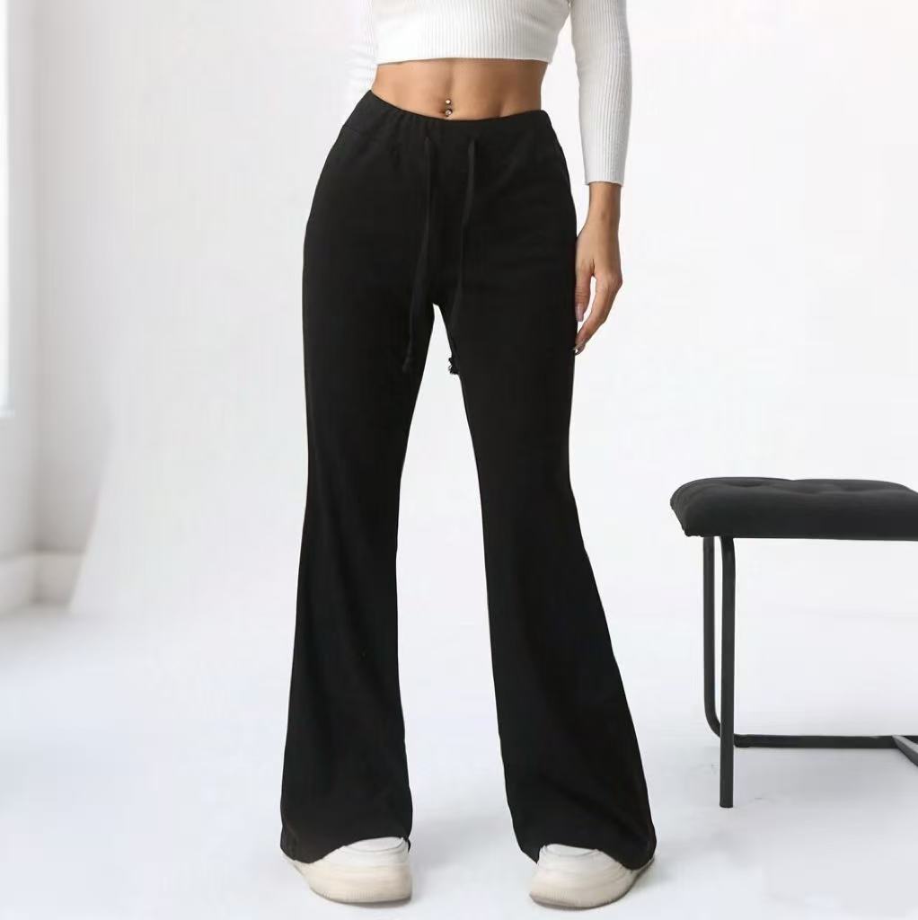 Women's Casual Fleece Lined Brown Pants