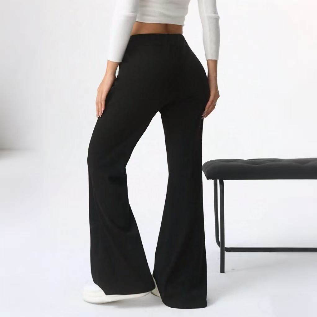 Women's Casual Fleece Lined Brown Pants