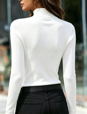 Women's Fashion Minimalist Long Sleeve Versatile T-Shirt