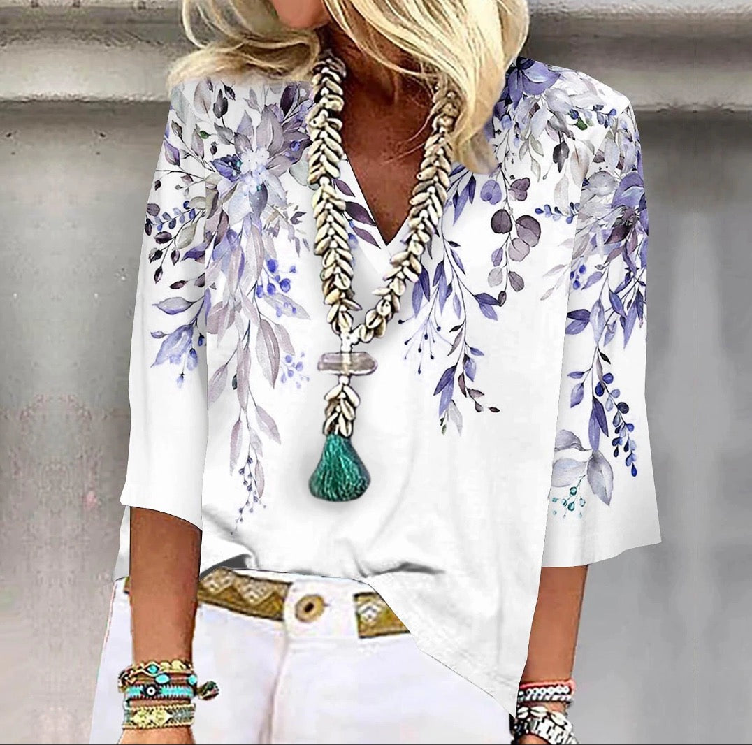 Womens 3/4 Sleeve Top