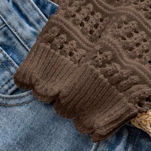 Women's Autumn/Winter Casual Solid Color Textured Sheer Open Front Long Sleeve Cardigan,