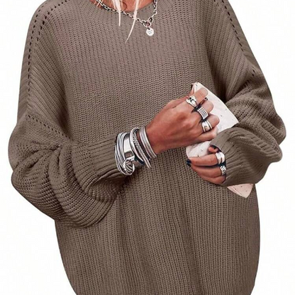 Sweaters For Women Casual Knit Ribbed Pullover Tunic Tops Fall Winter Fashion Clothes