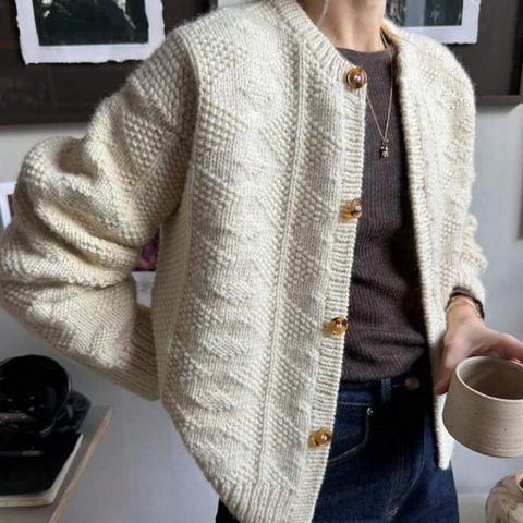 Autumn/Winter Star Pattern Cardigan