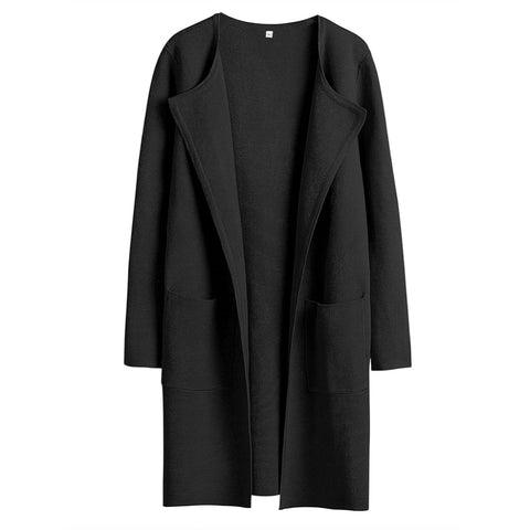Womens Cardigan Sweater Open Front Knit Long Coatigan Dressy Casual Jacket Coat