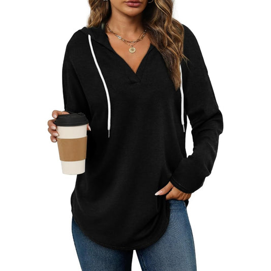 Women's Oversized Hooded Pullover Sweatshirt