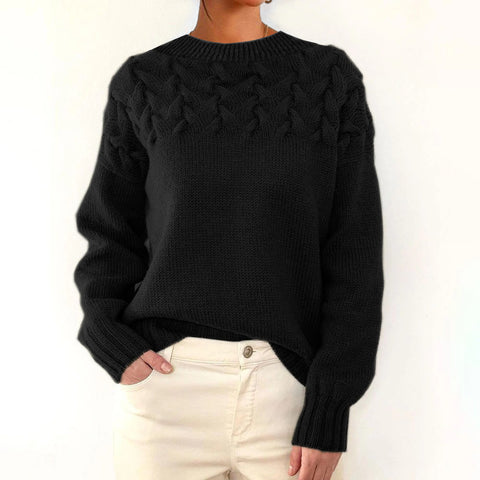 2026 cross-border new women's fashion cable knit turtleneck long sleeve sweater - ideal for independent e-commerce stores and ebay