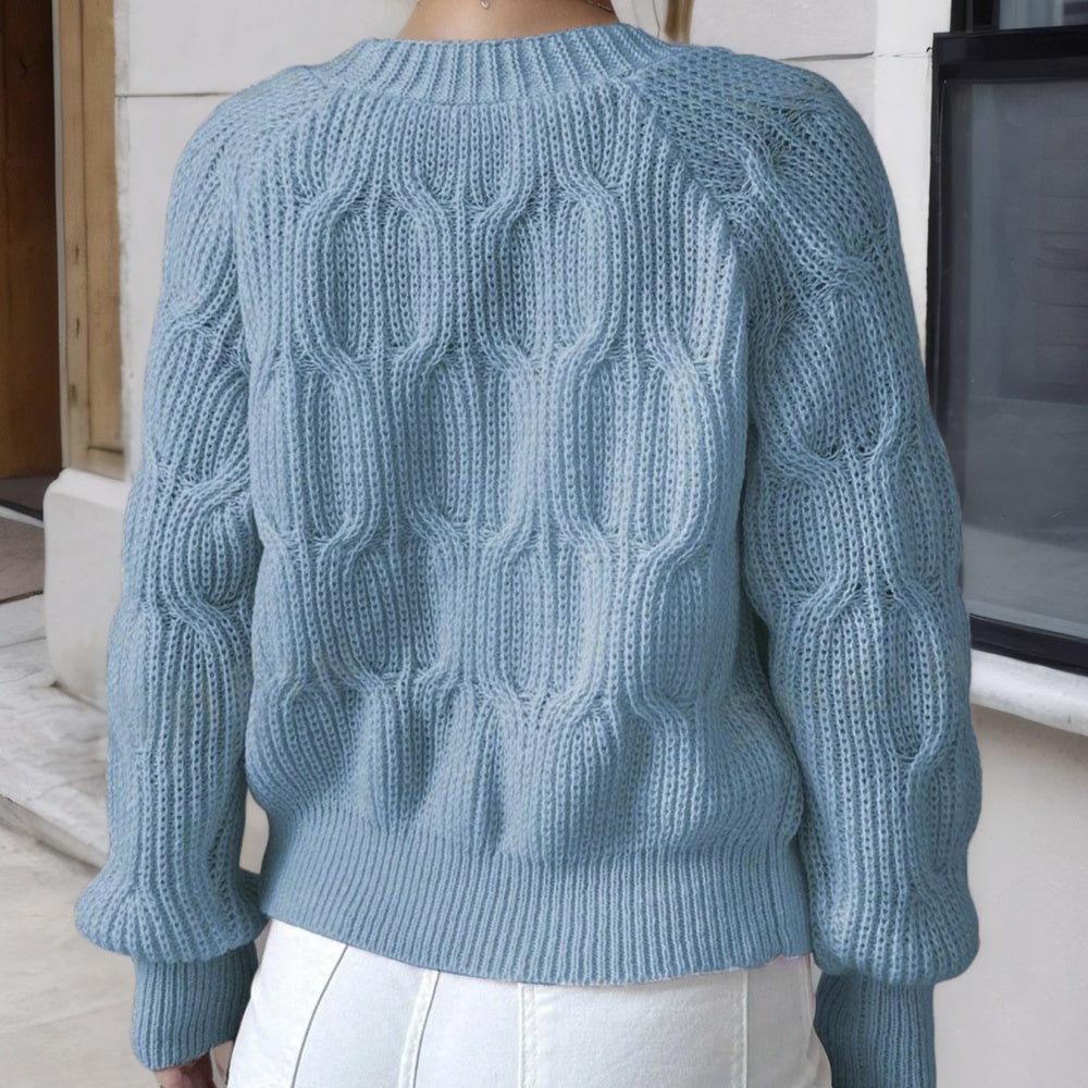 Women'S Soft  Bow Long-Sleeve Cardigan