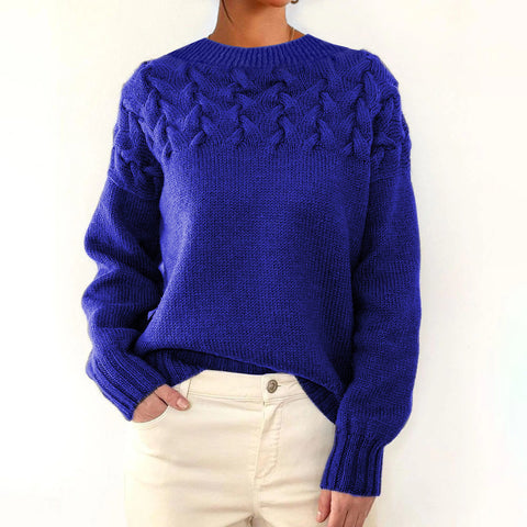 2026 cross-border new women's fashion cable knit turtleneck long sleeve sweater - ideal for independent e-commerce stores and ebay